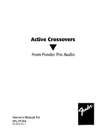 Fender SPL-PCN4-ActiveCrossover - Owners Manual 